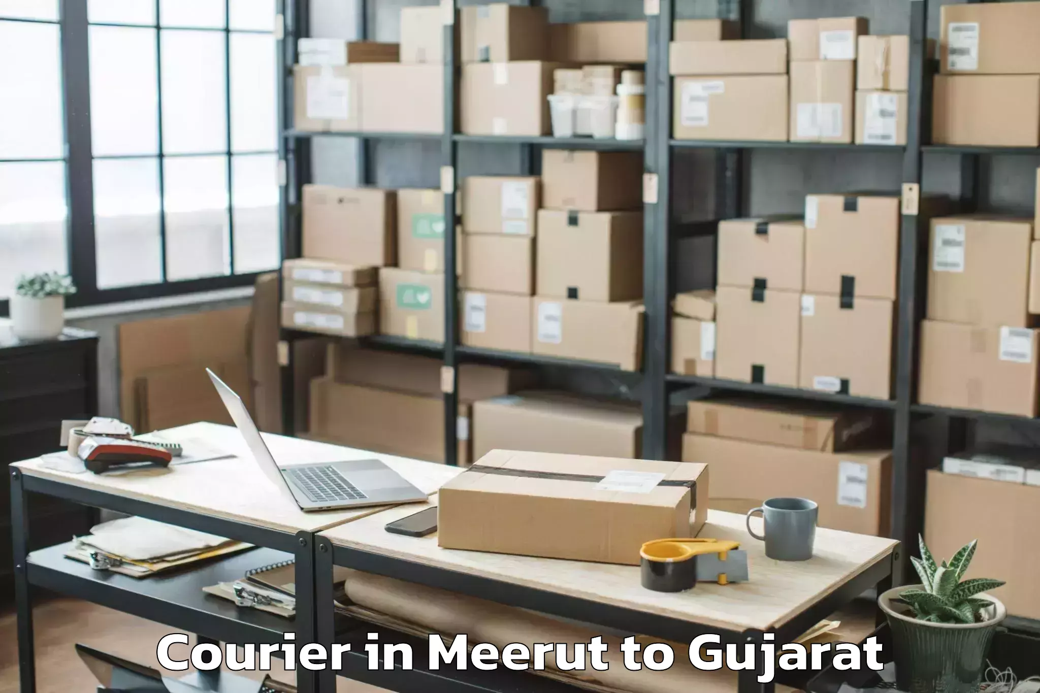 Efficient Meerut to Madhavkampa Courier